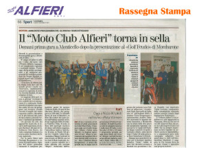 Resoconto Alfieri 2011-13